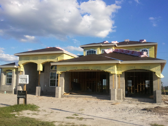 Shingles have been delivered.